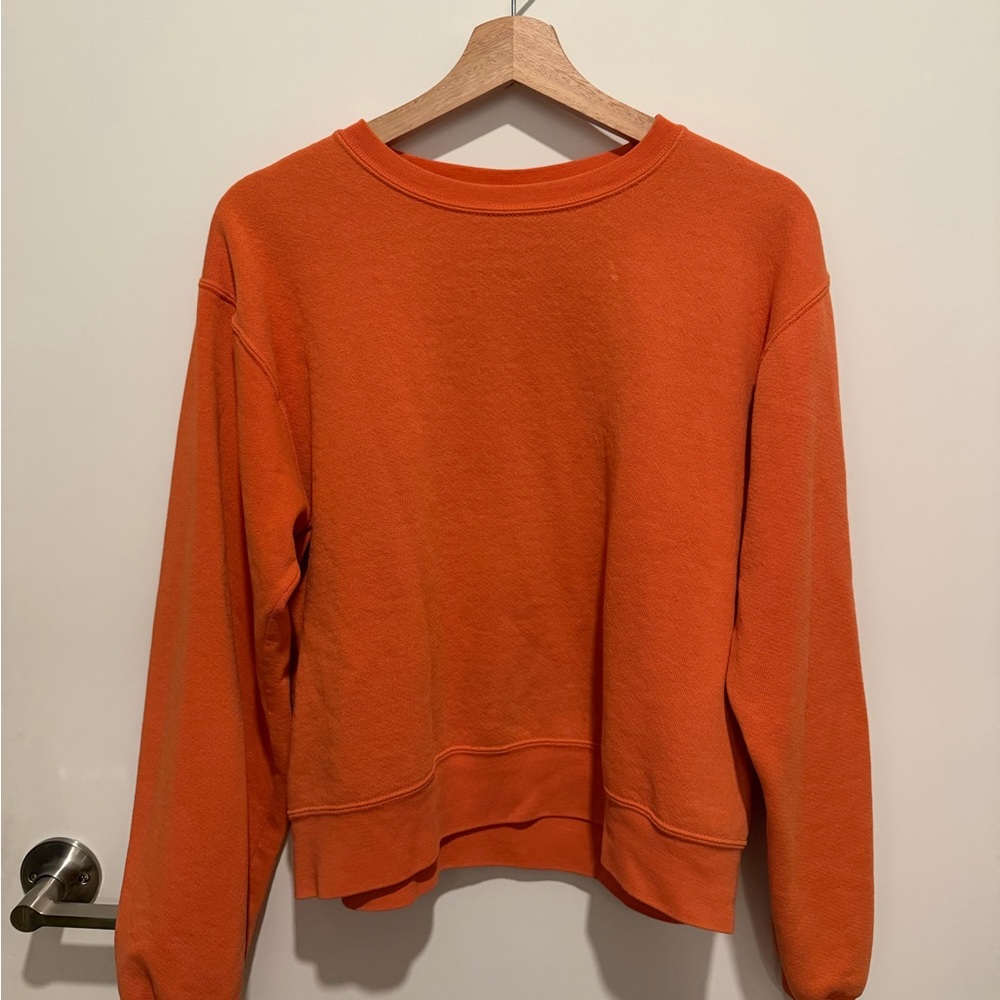Orange Crewneck Sweatshirt